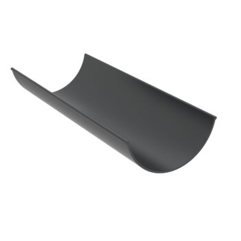 Aluminium Half Round Gutter - 3m Length