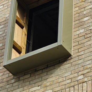 Aluminium Window Surround Installation at Ebbisham Drive 3