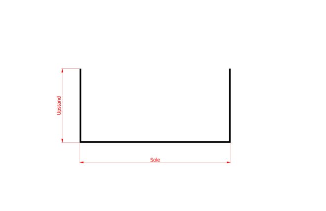 Aluminium Box Gutter - 3m Length - Image 2