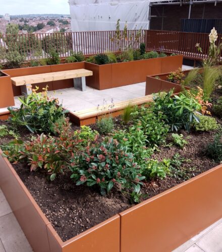 Durable Aluminium Planters Installed by Metal Profiles Ltd